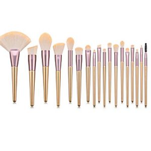 Professional Makeup Brushes 18pcs Professional Soft Full Coverage Comfy Wooden / Bamboo for Eyeliner Brush Blush Brush Foundation Brush Makeup Brush Lip Brush Lash Brush Eyebrow Brush Eyeshadow Brush miniinthebox