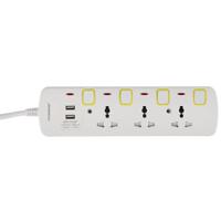 Olsenmark Extension cord 3 Way, 3M Power Extension Socket with USB Port, OMES1863