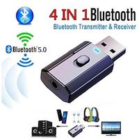 Mini USB Bluetooth 5.0 Audio Receiver Transmitter 4 IN 1 Mini 3.5mm Jack AUX RCA Stereo Music Wireless Adapter For TV Car PC miniinthebox - thumbnail