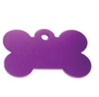 Imarc Pet Tag Bone Large Purple