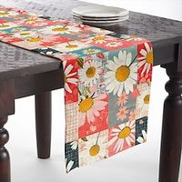 Floral Print Country Style Table Runner, Kitchen Dining Table Decor, Print Decor Table Runners for Indoor Outdoor Home Farmhouse Holiday Wedding Birthday Party Decoration Lightinthebox