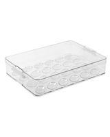 Homesmiths Stackable Egg Holder with Lid 32.7 x 22.2 x 6.5 cm