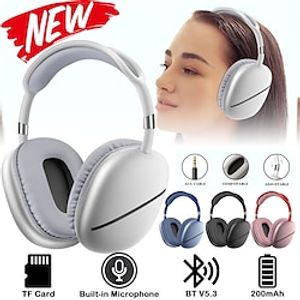 MAX20 Over-ear Headphone Over Ear 3.5mm Audio Jack PS4 PS5 XBOX Bluetooth 5.3 Waterproof Ergonomic Design Stereo for Apple Samsung Huawei Xiaomi MI  Everyday Use Traveling Cycling Mobile Phone Travel Lightinthebox