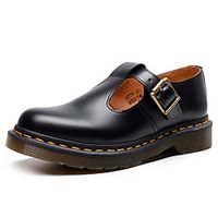 Women's Oxfords Flat Heel Round Toe Booties Ankle Boots Daily Work Leather Buckle Solid Colored Black Lightinthebox - thumbnail