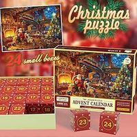 Advent Calendar 2023 Christmas Jigsaw Puzzles,24 Days Surprise Christmas Countdown Calendars for Kids Adults,24 Boxes 1008 Pieces Santa Claus Jigsaw Puzzles for Boys Girls,Great Stocking Stuffer Xmas miniinthebox - thumbnail