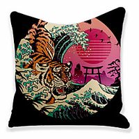 Double Side Cushion Cover 1PC Soft Decorative Square Throw Pillow Cover Cushion Case Pillowcase for Sofa Bedroom Superior Quality Machine Washable Lightinthebox - thumbnail