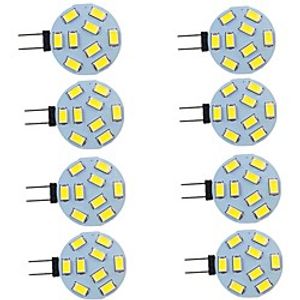 8pcs 2 W LED Bi-pin Lights 260 lm G4 9 LED Beads SMD 5730 Warm White Natural White White 9-30 V Lightinthebox