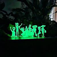 Handcrafted Resin Night Glow Alien Potted Plant Decoration Cute Illuminated Home Decor for Indoor and Outdoor Spaces, Ideal for Adding a Playful Touch to Your Living Room, Garden, or Patio Lightinthebox