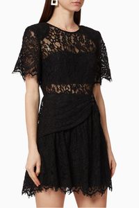 Fine Cord Sleeve Dress