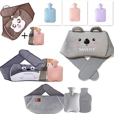 Hot Water Bottle with Cover, Water-filled Waist Warmer  Belly Warmer Koala Belt, Explosion-proof Plush Cute Hot Water Bottle, Suitable For Heat Compress, Cold Compress , Winter Essentials Hand Warmer Lightinthebox