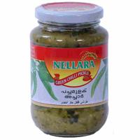 Nellara Green Chilly Pickle 400g Glass Jar