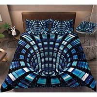 3D Vortex Home Bedding Duvet Cover Sets QueenKing SizeTwinSingle(Include 1 Duvet Cover, 1 Or 2 Pillowcases Shams),3D Digktal Print Lightinthebox - thumbnail