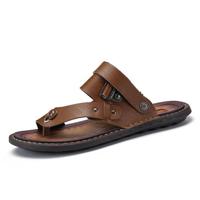 Men Microfiber Leather Clip Toe Wear-resistant Casual Sandal - thumbnail