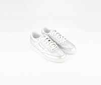 Womens Club C 85 Shine Shoes  Silver/White - thumbnail