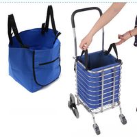 Supermarket Trolley Shopping Organizer Tote Eco Grocery Extend Cart Clips Reusable Foldable Handbag