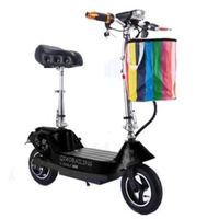 Megastar Megawheels Foldable GoPro Electric scooter 24V With Basket, Black - BD024-BLK (UAE Delivery Only) - thumbnail