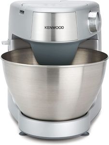 Kenwood Stand Mixer Kitchen Machine PROSPERO+ 1000W with 4.3L SS Bowl, K-Beater, Whisk, Dough Hook, Glass Blender, Meat Grinder, Food Processor, Juicer, Citrus Juicer, Multi Mill KHC29.W0SI Silver