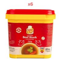 Super Chef Beef Stock 750Gm (Pack Of 6)