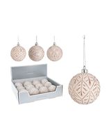 Koopman Xmas Ball 8cm Snow Flake Assorted 1 Piece