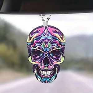 Halloween Car Rear View Mirror Hanging Accessories Skull Creative Pendants Decoration Lightinthebox