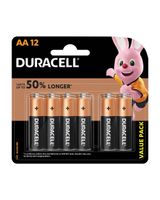 Duracell AA 1.5V Alkaline Batteries Extra Life Long Power Pack of 12