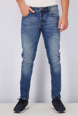 Mens Five Pocket Style Jeans Denim Blue Mens Five Pocket Style Jeans Denim Blue