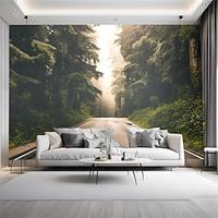 Cool Wallpapers Forest Wallpaper Wall Mural Wall Sticker Covering Print Peel and Stick Removable Self Adhesive Secret Forest PVC / Vinyl Home Decor Lightinthebox