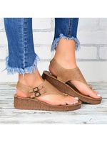 Fashion Cutout Flat Sandals - thumbnail