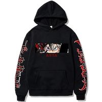 Inspired by Black Clover Asta Hoodie Cartoon Manga Anime Front Pocket Graphic Hoodie For Men's Women's Unisex Adults' Hot Stamping 100% Polyester Lightinthebox - thumbnail