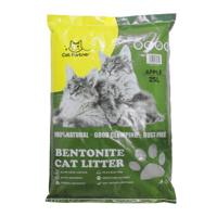 Cat Partner Bentonite Dust Free Clumping Cat Litter - 25 L - Green Apple