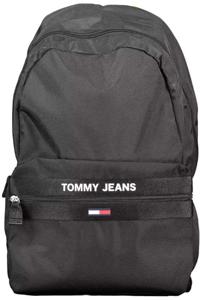 Tommy Hilfiger Black Polyester Backpack (TO-9772)