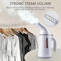 1pc Steamer For Clothes Portable Handheld Design, Handheld Clothing Steamer For Garment, Mini Portable Travel Steam Iron Removes Wrinkle, For Home, Office, Travel 8.3  3.4 In Lightinthebox - thumbnail