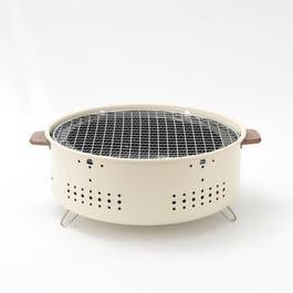 Porodo Lifestyle Camping Mini Outdoor Round BBQ/Charcoal Grill - Light Brown (PD-LCMORG-LTBR)