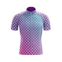 21Grams Men's Short Sleeve Cycling Jersey Summer Spandex Polyester Purple 3D Bike Jersey Top Mountain Bike MTB Road Bike Cycling Quick Dry Breathable Back Pocket Sports Clothing Apparel  Athleisure Lightinthebox - thumbnail