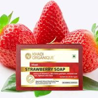 Khadi Organique Strawberry Soap 125G Khadi Organique Strawberry Soap 125G