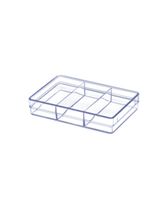 Homesmiths Transparent Box 3 Dividers Clear