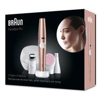 Braun Face Spa Pro 921 3-In-1 Facial Epilating, Cleansing & Skin Toning System With 5 Extras