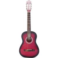 Carlos C34S Classical Guitar 1/2 Size - Red (Includes Soft Case)