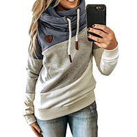 Women's Hoodie Pullover Camo / Camouflage Daily Casual Hoodies Sweatshirts  Loose Blue Yellow Fuchsia miniinthebox - thumbnail