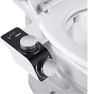 Bidet Attachment for Toilet -Self Cleaning Dual Nozzle, Non-Electric Bidet, Cold  Warm Fresh Water Bidet Sprayer With Temperature  Pressure Controls miniinthebox