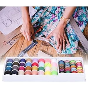 Sewing Machine Bobbin Threads Metal Bobbin  Thread Spool Set 32Pcs Spool Thread  28Pcs Metal Bobbin Thread Household Accessories Lightinthebox