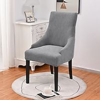 Dining Chair Cover Stretch Chair Seat Slipcover Soft Durable Washable Furniture Protector For Dining Room Party Lightinthebox - thumbnail