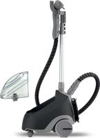 Kenwood Garment Steamer 1500W With 2L Water Tank Capacity, Rotary Wheels, Folding Rack, Trouser Press, Glove, Black - GSP65.500BK