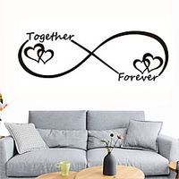 Love Wall Stickers Bedroom Living Room Removable Pre-pasted PVC Home Decoration Wall Decal 1pc miniinthebox - thumbnail