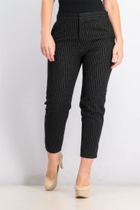 Womens Stripe Pants  Black