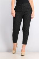 Womens Stripe Pants  Black - thumbnail