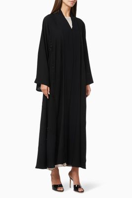 Abaya with Beaded Embroidery