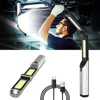 1pc Rechargeable LED Work Light, 4 Modes Portable Magnetic 180°Rotate Mechanic Light for Car Repairing Emergency Lightinthebox - thumbnail