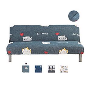 Stretch Futon Cover Sofa Slipcover Elastic Couch Armless Cartoon High Elasticity Four Seasons Universal Super Soft Fabric miniinthebox