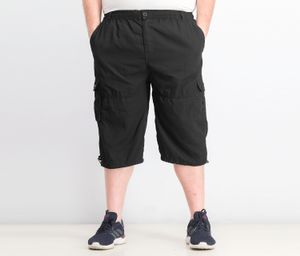 Mens Cargo Capri Short  Black